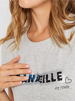 T-shirt de grávida de conceção ecológica - Kiabi