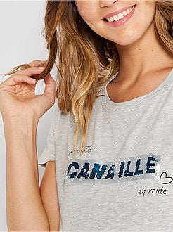 T-shirt de grávida de conceção ecológica - Kiabi