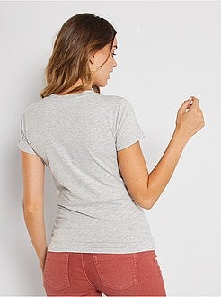 T-shirt de grávida de conceção ecológica - Kiabi