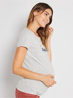 T-shirt de grávida de conceção ecológica - Kiabi