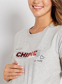 T-shirt de grávida de conceção ecológica - Kiabi