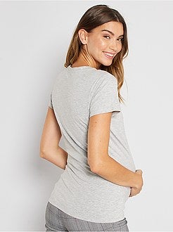 T-shirt de grávida de conceção ecológica - Kiabi