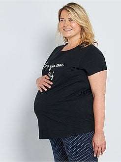 T-shirt de grávida de conceção ecológica - Kiabi