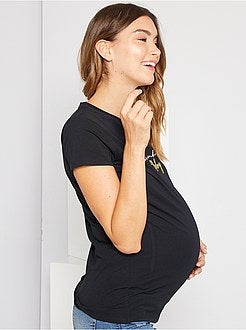 T-shirt de grávida de conceção ecológica - Kiabi
