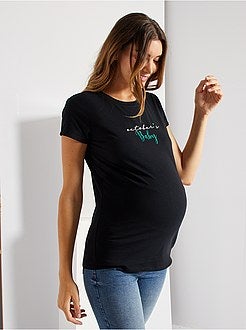 T-shirt de grávida de conceção ecológica - Kiabi