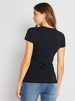 T-shirt de grávida de conceção ecológica - Kiabi