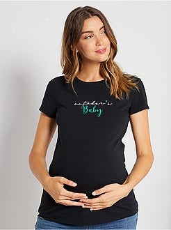 T-shirt de grávida de conceção ecológica - Kiabi