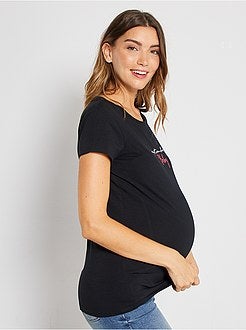 T-shirt de grávida de conceção ecológica - Kiabi