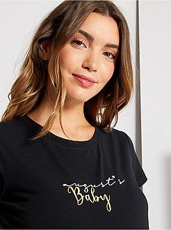 T-shirt de grávida de conceção ecológica - Kiabi