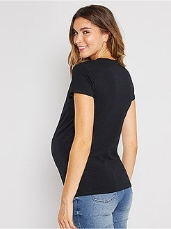 T-shirt de grávida de conceção ecológica - Kiabi