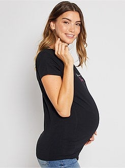 T-shirt de grávida de conceção ecológica - Kiabi