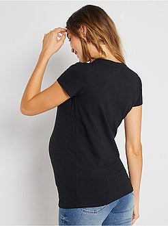 T-shirt de grávida de conceção ecológica - Kiabi