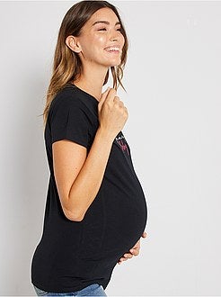 T-shirt de grávida de conceção ecológica - Kiabi