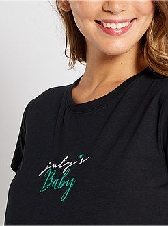 T-shirt de grávida de conceção ecológica - Kiabi