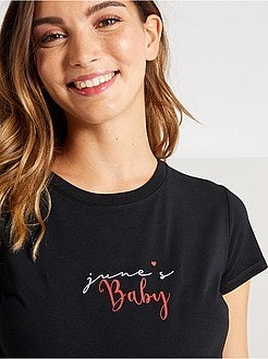 T-shirt de grávida de conceção ecológica - Kiabi