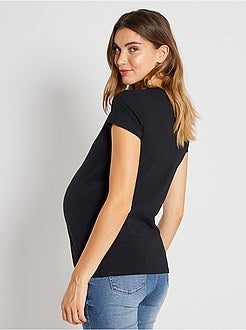 T-shirt de grávida de conceção ecológica - Kiabi