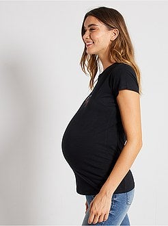 T-shirt de grávida de conceção ecológica - Kiabi