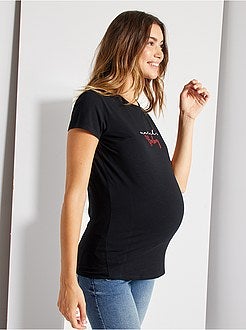 T-shirt de grávida de conceção ecológica - Kiabi