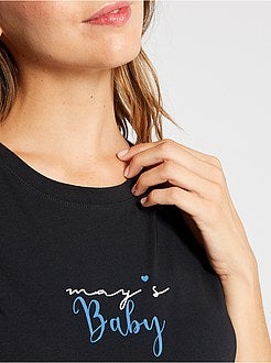 T-shirt de grávida de conceção ecológica - Kiabi