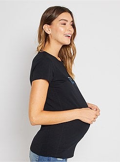 T-shirt de grávida de conceção ecológica - Kiabi