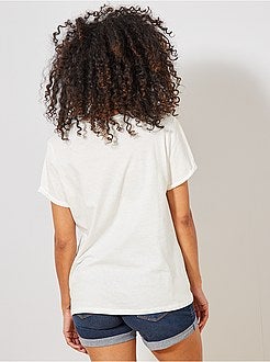 T-shirt de grávida em algodão biológico - Kiabi