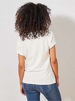 T-shirt de grávida em algodão biológico - Kiabi
