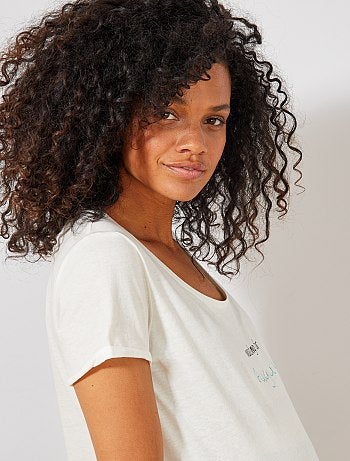 Futura mamã - T-shirt de grávida em algodão biológico - Kiabi