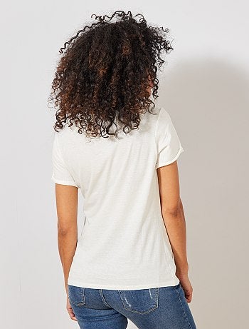 Futura mamã - T-shirt de grávida em algodão biológico - Kiabi