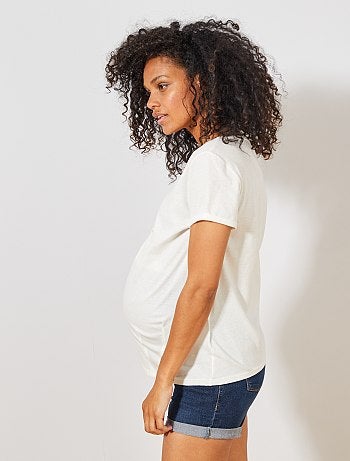 Futura mamã - T-shirt de grávida em algodão biológico - Kiabi