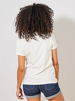 T-shirt de grávida em algodão biológico - Kiabi