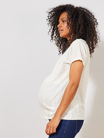 Futura mamã - T-shirt de grávida em algodão biológico - Kiabi