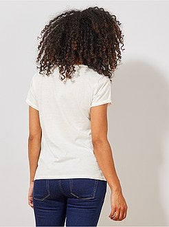 T-shirt de grávida em algodão biológico - Kiabi