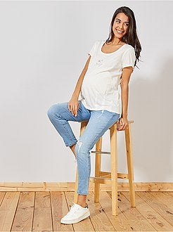 T-shirt de grávida em algodão biológico - Kiabi