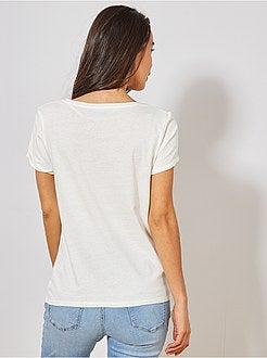 T-shirt de grávida em algodão biológico - Kiabi