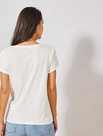 Futura mamã - T-shirt de grávida em algodão biológico - Kiabi