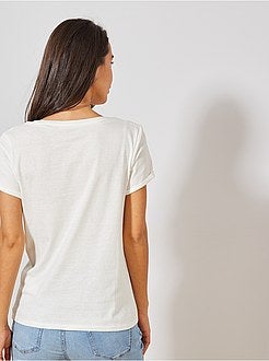 T-shirt de grávida em algodão biológico - Kiabi