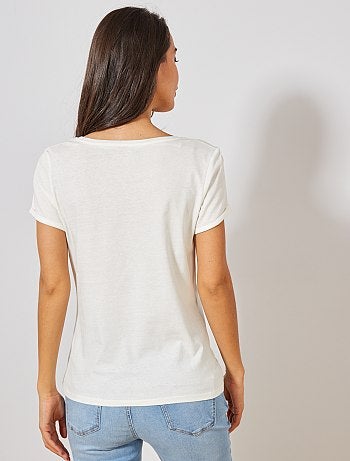 Futura mamã - T-shirt de grávida em algodão biológico - Kiabi