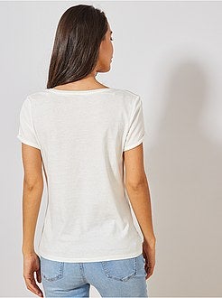 T-shirt de grávida em algodão biológico - Kiabi