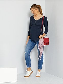 T-shirt de grávida em crepe - Kiabi