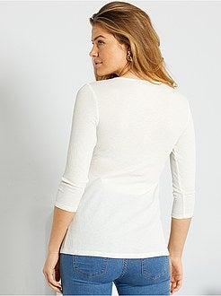 T-shirt de grávida em crepe - Kiabi