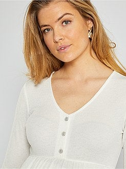 T-shirt de grávida em crepe - Kiabi