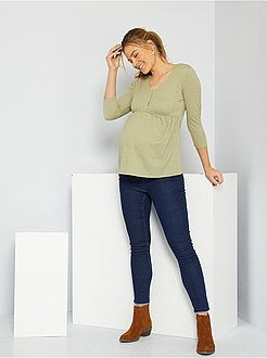 T-shirt de grávida em crepe - Kiabi