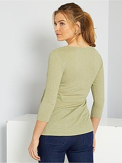 T-shirt de grávida em crepe - Kiabi