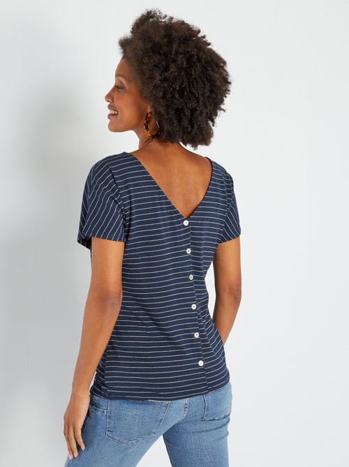T-shirt de grávida em jersey às riscas - Kiabi