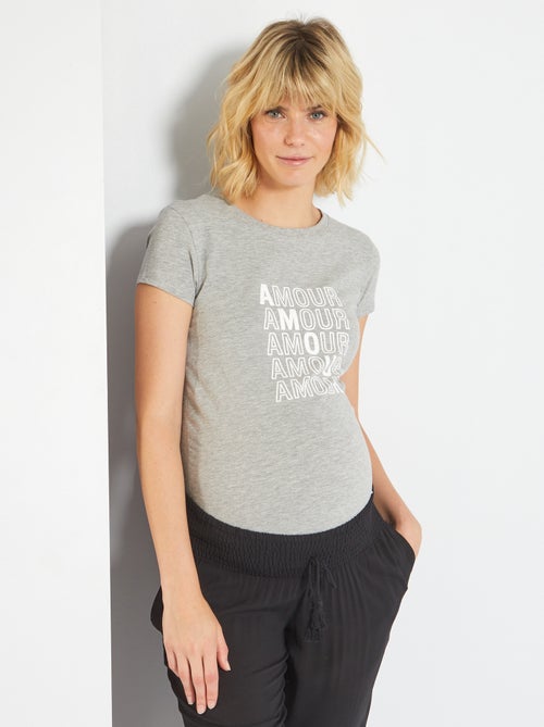 T-shirt de grávida estampada - Kiabi