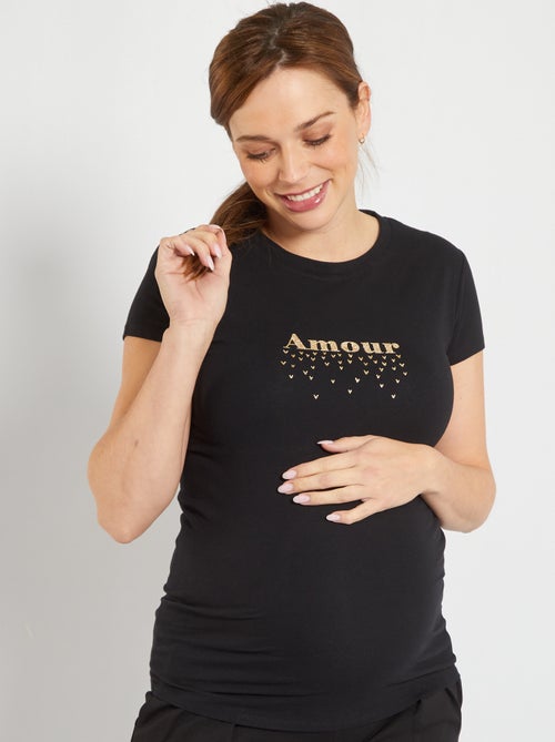 T-shirt de grávida estampada - Kiabi