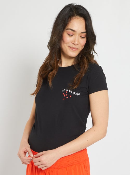 T-shirt de grávida estampada - Kiabi