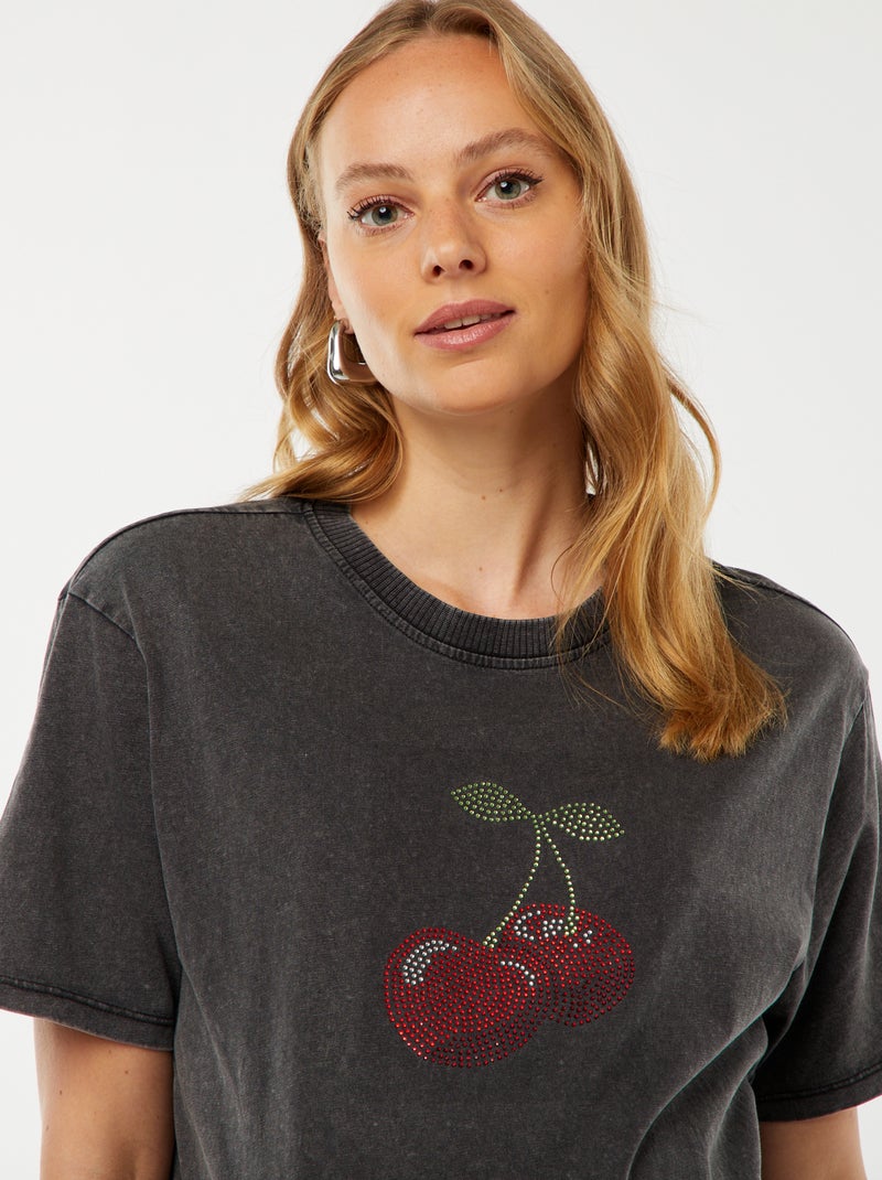 T-shirt de grávida 'Only Maternity' de manga curta Preto - Kiabi
