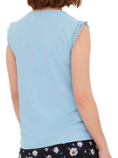 T-Shirt de Gravidez Azul para Mulher Vero Moda Maternity - Kiabi T-Shirt de Gravidez Azul para Mulher Vero Moda Maternity - Kiabi