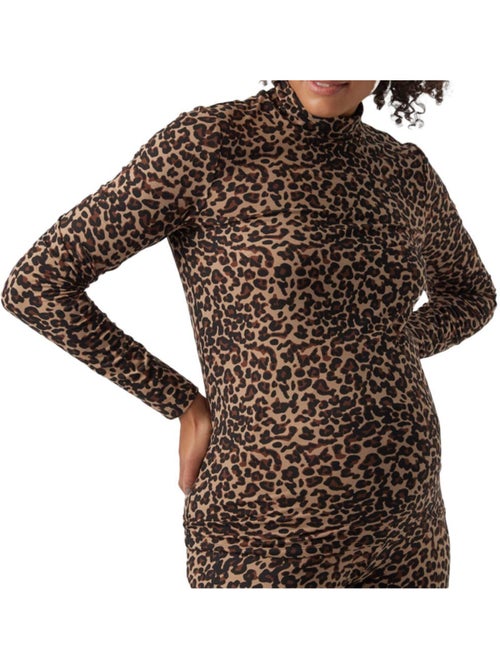 T-shirt de Gravidez Castanha para Mulher Vero Moda Maternity Mina - Kiabi T-shirt de Gravidez Castanha para Mulher Vero Moda Maternity Mina - Kiabi